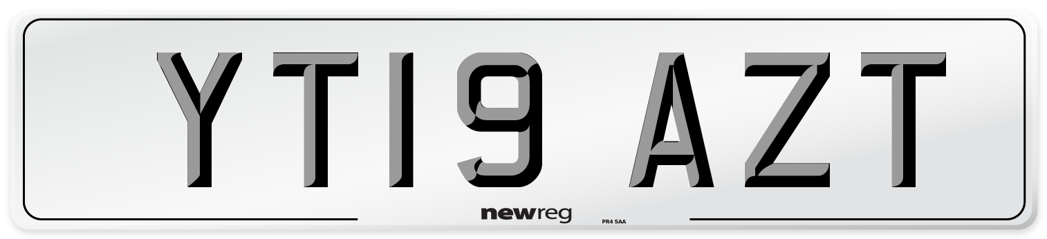 YT19 AZT Number Plate from New Reg